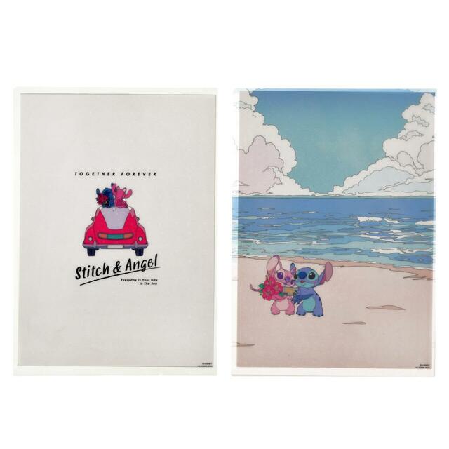スティッチ＆エンジェル クリアファイル ホログラム STITCH ＆ ANGEL 650円