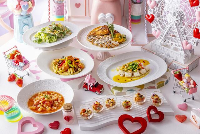 セイボリー6種類【ヒルトン東京『ストロベリー・ハートファクトリー』いちごスイーツビュッフェ】