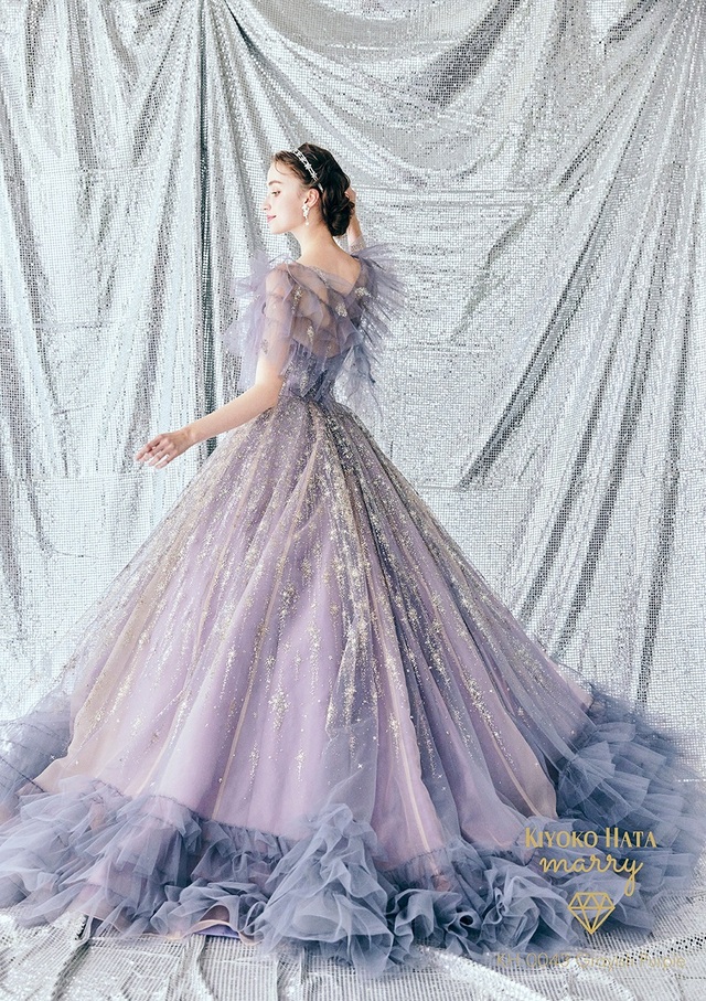 KIYOKO HATA（キヨコハタ）×marry（マリー）新作ウェディングドレス　KH-0043_GrayishPurple