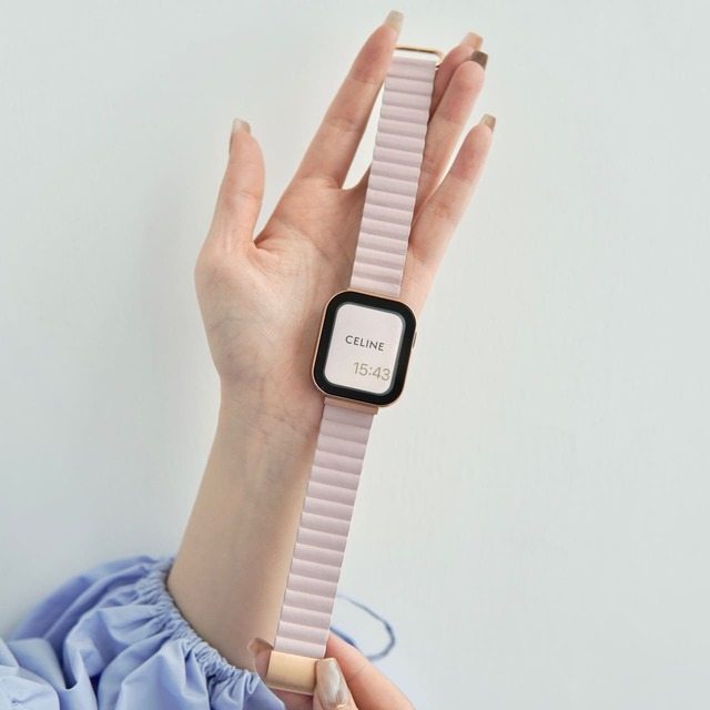 GAACALオリジナル新色「ぴったりライン」マグネット式PUレザーアップルウォッチバンド 取り付け方は簡単！