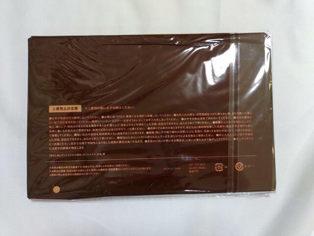 裏面には注意事項について記載あり【SPRiNG 11月号増刊】付録：MOOMIN（ムーミン）スマホも入る「お財布クラッチバッグ」