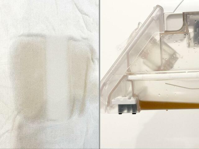 【アイリスオーヤマ ハンディリンサークリーナー】ワンストロークでこんなに汚れが取れました！