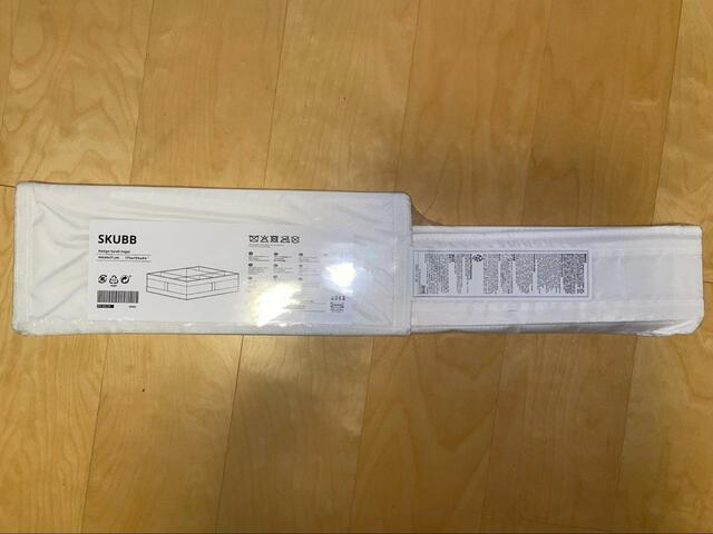 【IKEA SKUBB スクッブ ボックス 仕切り付き】女性1人でも簡単に組み立てられる