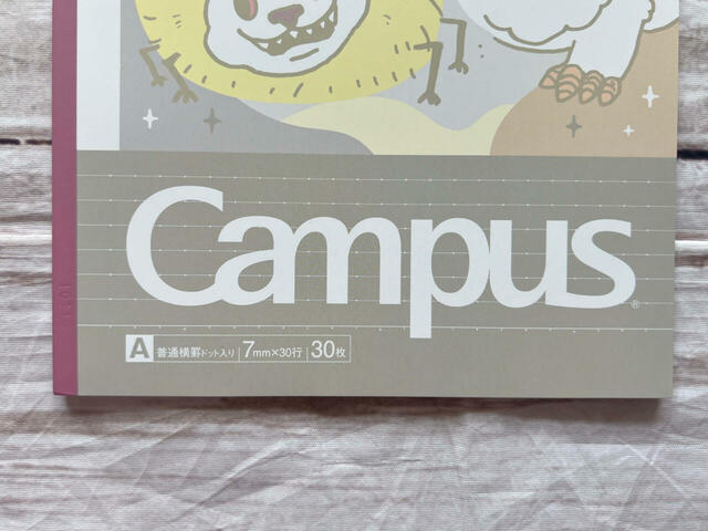 シックなグレーの表紙にピンクの背表紙がおしゃれ