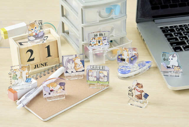 【はたらく！サラリーにゃんフェア】トレーディングアクリルスタンド（全9種）：各￥550