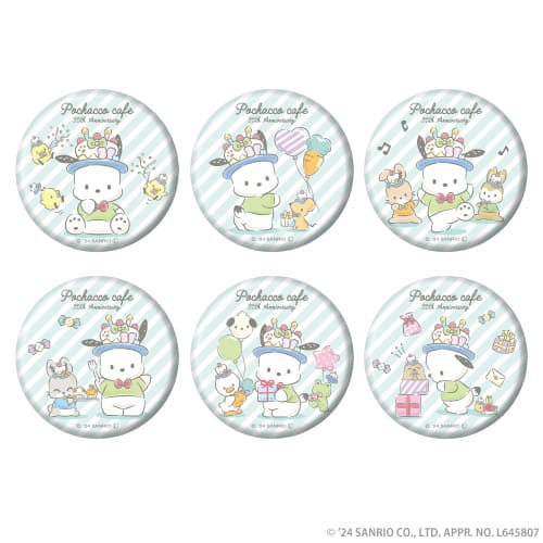 【ポチャッコカフェ】「缶バッジ（ランダム6種）」605円