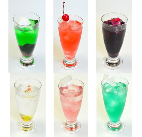 AGFで飲めるキャラをイメージした各種ドリンク