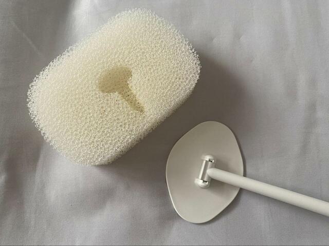 【マーナ(marna)　お風呂の柄付きスポンジ】リフィルもあるので衛生的