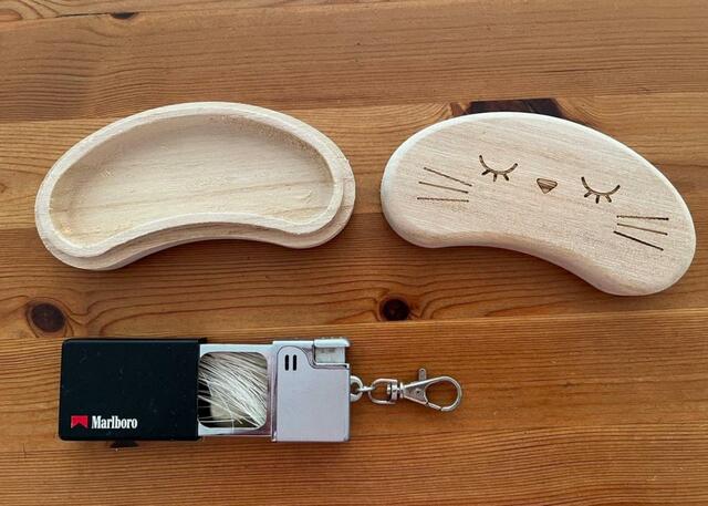 【ニトリ　ヒゲケース】ヒゲケース(ビーンズ)と17年間使ってきた吸い殻ケース