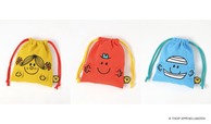 【「niko and ...」×「MR. MEN LITTLE MISS」コラボレーション】「巾着ポーチ」1,430円／コスメやお菓子、モバイルグッズなど、小物をまとめるのにぴったりな巾着ポーチ