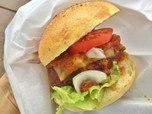 ボリューミーな手作りハンバーガー