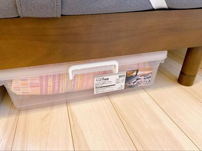 片付け ニトリ 無印良品の ベッド下収納ケース 徹底レビュー 便利なキャスター付きも 写真 5 12 ハピママ