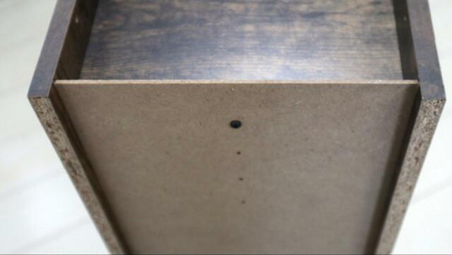 【ニトリ Nカラボ スリム 3段】棚の後ろにうっかり小物が落下…という心配なし