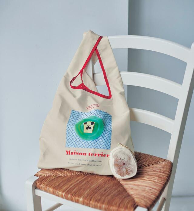 お菓子デザインの収納ポーチ付きエコバッグ｜3,300円（税込）