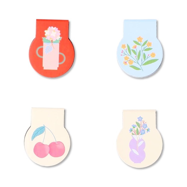 【フライングタイガー】ブックマーカー 220円/4種類の果物やお花のデザインがかわいい