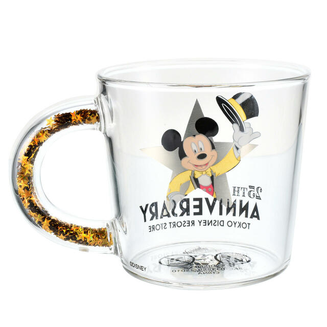 【東京ディズニーリゾート店限定】ミッキー マグカップ ガラス 東京ディズニーリゾート店25周年記念 2,200円