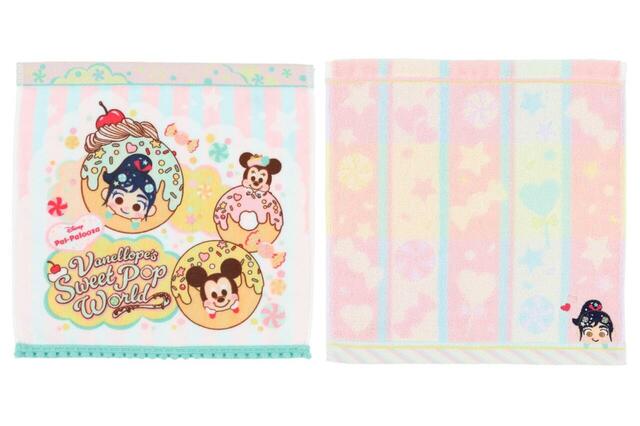 ミニタオルセット 2,000円｜ディズニー・パルパルーザ“ヴァネロペのスウィーツ・ポップ・ワールド”グッズ｜販売店舗：東京ディズニーランド「ディズニー＆カンパニー」｜発売日：2026年4月8日（水）