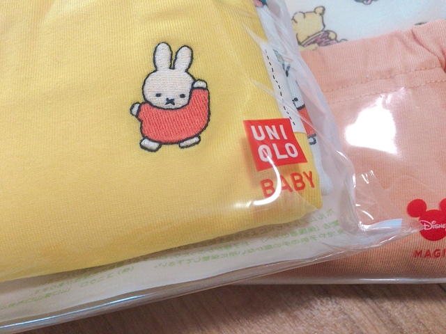 【UNIQLO（ユニクロ）ベビー用パジャマ】 みんな大好きミッフィーのデザイン