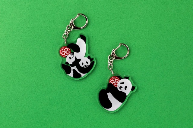 【上野パンダファミリーグッズ】「上野パンダファミリー 誕生日記念アクリルキーホルダーセット（シャオシャオ＆レイレイ/シャンシャン）」￥1,210