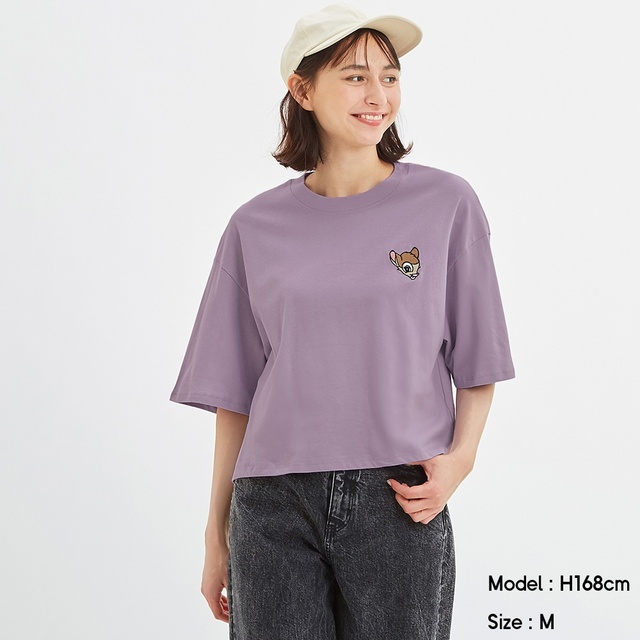 クロップドT（5分袖）Disney 2 ¥990+税