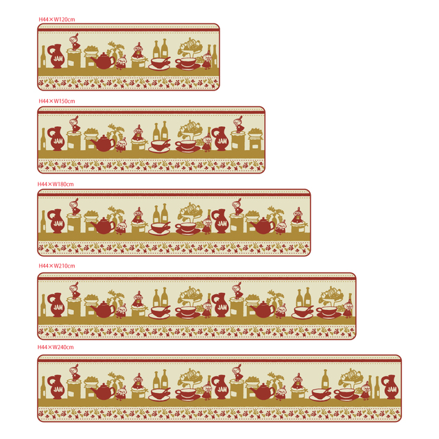 プリントキッチンマット／リトルミイ 「ムーミン」｜￥2,990～5,890 （税込）