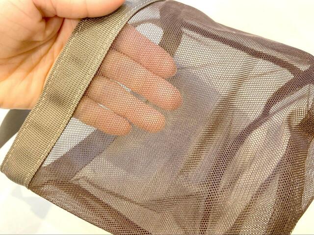【BEAMS サウナバッグ】メッシュ生地は丈夫で耐久性も◎