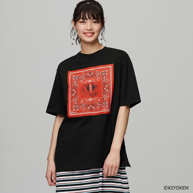 グラフィックT(5分袖)(キヨウケン)