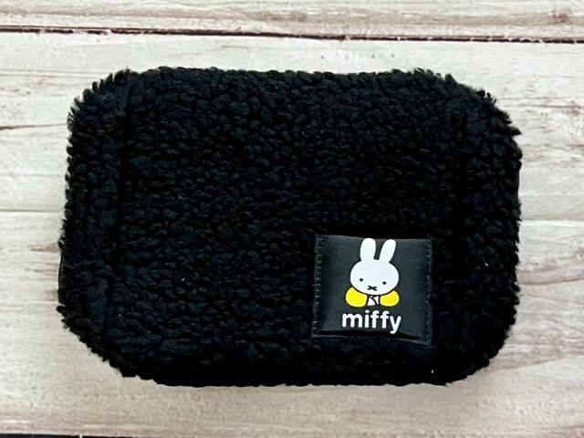 【otonaMUSE（オトナミューズ）10月号付録】ブラックのもこもこ生地とミッフィーに癒されそうなポーチ♪