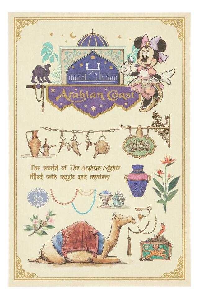 ポストカード 350円｜東京ディズニーシー25周年グッズ｜販売店舗：東京ディズニーシー「エンポーリオ」｜発売日：2026年5月25日（月）