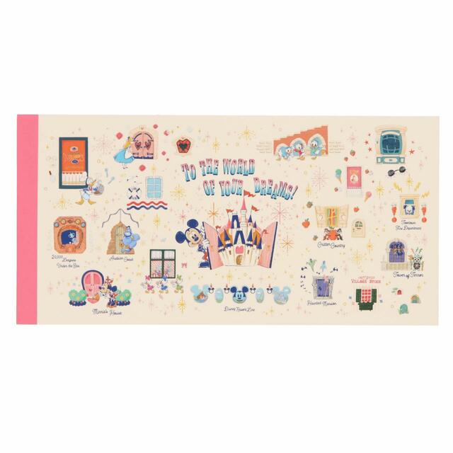 メモ 500円｜東京ディズニーリゾート内の窓やドアがデザインされたグッズ｜販売店舗：東京ディズニーランド「ホームストア」、東京ディズニーシー「エンポーリオ」｜発売日：2023年10月12日（木）