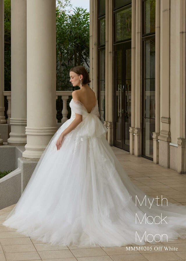 クラウディア「Myth Mock Moon（ミスモックムーン）」新作ウェディングドレス　MMM0205_Off White