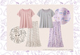 【PEACH JOHN×はぴだんぶい】リラックスタイムを楽しむ、上下異素材のパジャマ「はぴだんぶいＴシャツパジャマ」（5,478円）