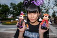 カチューシャ1,800円、Tシャツ（S、M、L、LL各2800円、3L 3100円）ぬいぐるみバッジ（ミッキー、ミニー）各1,700円｜東京ディズニーシー「ディズニー・ハロウィーン」2018年