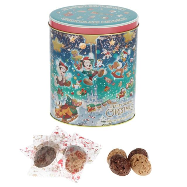 チョコレートクランチ 2,200円|東京ディズニーリゾート「ディズニー・クリスマス」スペシャルグッズ|販売店舗:東京ディズニーランド「ワールドバザール・コンフェクショナリー」、東京ディズニーシー「ヴァレンティーナズ・スウィート」|発売日:2026年11月10日(火)