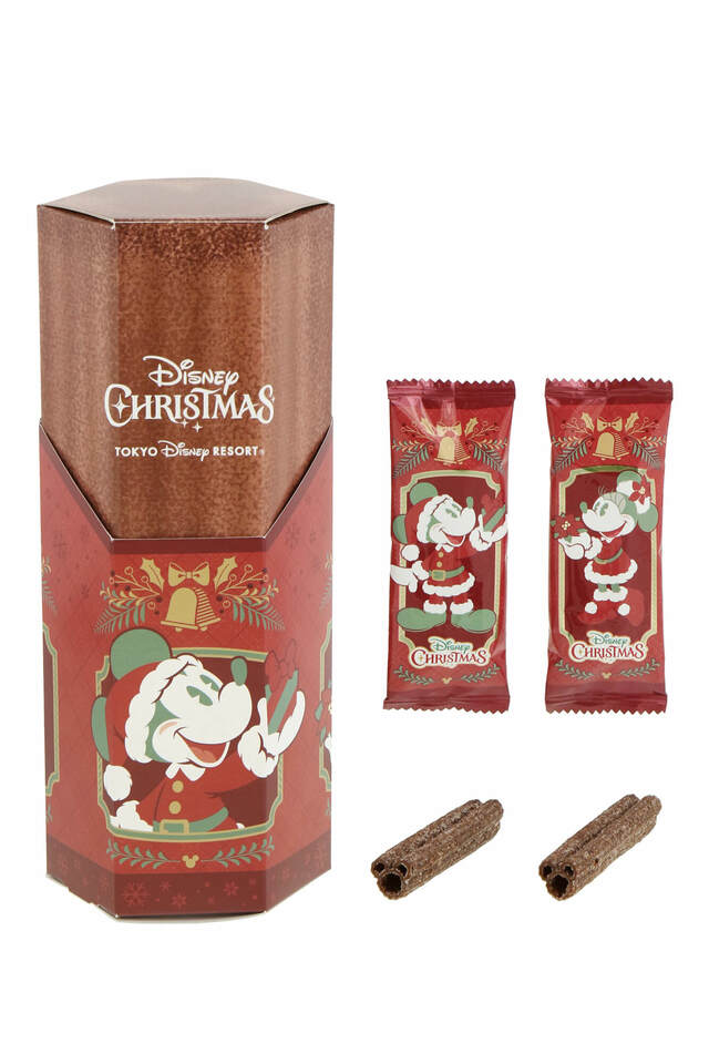 チュロススナック 1,000円｜東京ディズニーリゾート「ディズニー・クリスマス」クリスマスを思いきり楽しめるさまざまなグッズ｜販売店舗：東京ディズニーランド「ワールドバザール・コンフェクショナリー」、東京ディズニーシー「ガッレリーア・ディズニー」｜発売日：2024年11月8日（金）