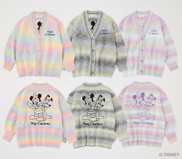 【日本橋三越本店先行販売】〈Disney SERIES CREATED by MOUSSY〉MD GRADATION KNIT CD/MICKEY　各12,980円
