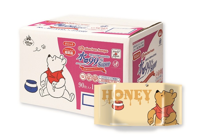 水９９％Super 手口ウェットティッシュ　くまのプーさん特別デザイン｜2,900円（税込み）