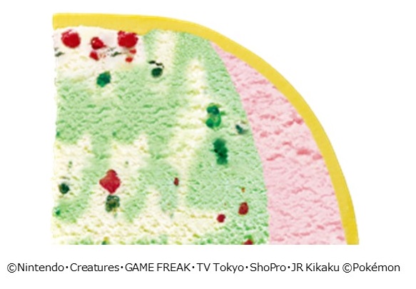 「ポケモン アイスクリームケーキ ピカチュウ ポッピングシャワー＋ストロベリー」＜価格：¥3,500＞【【サーティワン×ポケモン】ピカチュウ＆ホゲータの新フレーバー登場！限定ポケモンカップやスペシャルセットも見逃せない！】