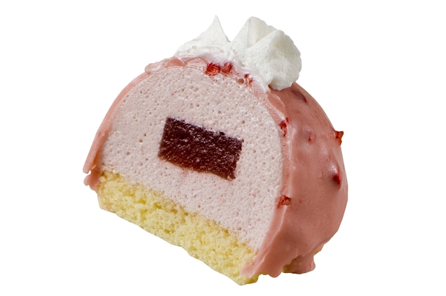 ストロベリームースケーキ、 スーベニアキャセロール付き 1個 ¥880