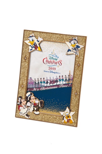 フォトフレーム 2,800円|縦約15×横約11.5cm|東京ディズニーリゾート「ディズニー・クリスマス」2019|販売店舗:東京ディズニーシー「エンポーリオ」