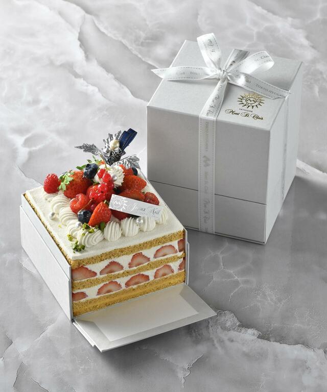 「＜モンサンクレール＞コフレノエルプレミアム」＜8,501円（約縦12×横12×高さ７cm）※限定数 150台＞【2023 銀座三越 クリスマスケーキ】