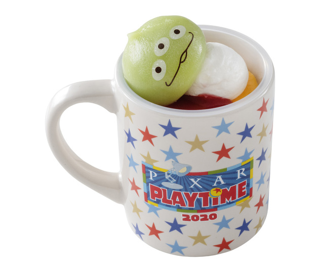 オレンジ＆ホワイトチョコムース、スーベニアカップ付き 800円｜マンマ・ビスコッティーズ・ベーカリー｜東京ディズニーシー「ピクサー・プレイタイム」スペシャルメニュー