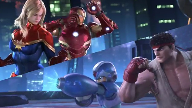 マーベルとCAPCOMのスーパースターが相対する