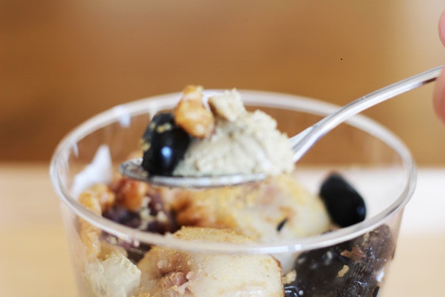 くるみづくしのほうじ茶ムースの和パルフェ