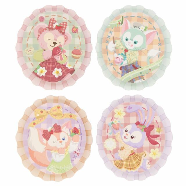 メモセット 1,400円｜東京ディズニーリゾート「ダッフィー＆フレンズのハートフェルト・ストロベリーギフト」スペシャルグッズ｜販売店舗：東京ディズニーシー「マクダックス・デパートメントストア」｜発売日：2024年1月15日（月）