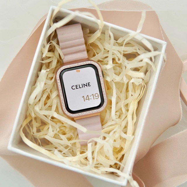 GAACALオリジナル新色「ぴったりライン」マグネット式PUレザーアップルウォッチバンド 贈り物にも