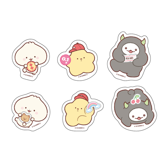 「アクリルダイカットステッカー(ランダム・全6種)　単品　各880円／コンプリートBOX」＜5,280円＞【「ぺたぺたみにりあん」初のPOP UP SHOP】