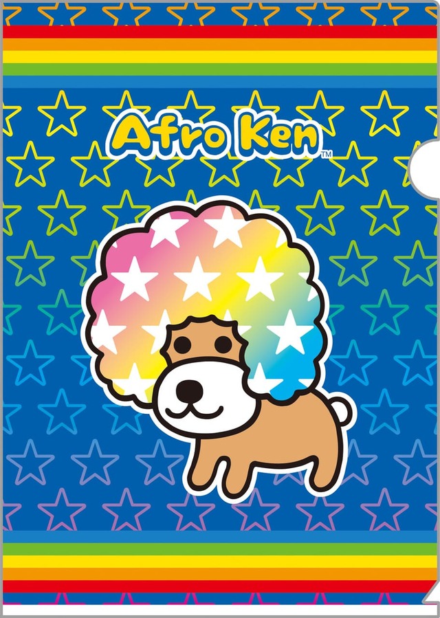 【サンエックスキャラクターズ　あのころのともだち】「クリアホルダーセット」アフロ犬　※2枚セット　660円