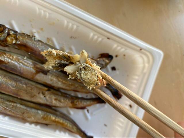 【セブン-イレブン　7プレミアム　焼からふとししゃも】卵がたっぷり入っています