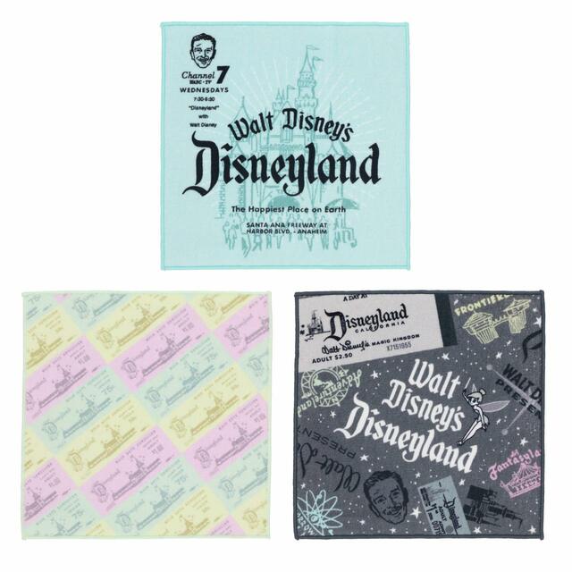 ミニタオルセット 1,900円｜サイズ：縦約25×横約25cm｜東京ディズニーリゾート「ディズニー100」グッズ｜販売店舗：東京ディズニーランド「ギャグファクトリー/ファイブ・アンド・ダイム」、東京ディズニーシー「エンポーリオ」｜発売日：2023年2月2日（木）